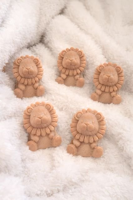 Sabonete de leãozinho — lembrancinha hanami personalizável